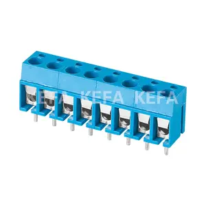 Bloco de terminal de pcb da alta qualidade, KF300-5.0 plástico 5.0mm da cor azul da conexão rápida
