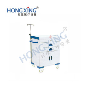 Hongxing Hx E14 Plastic Steel Medical Emergency Rescue Cart 695x475x950mm 4 Layers Hospital <b>Trolley</b> - Product Image 2