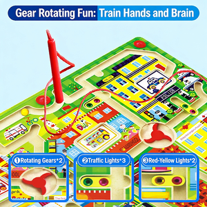 <span class=keywords><strong>เกม</strong></span>ลูกปัดแม่เหล็กเดินได้, ของเล่นเสริมพัฒนาการแบบมอนเตสซอรี่, ฝึกการประสานมือและตา, ฝึกตรรกะด้วยแม่เหล็กสำหรับเด็กเล็ก - Product Image 5