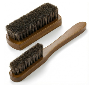 Set di Spazzole <span class=keywords><strong>per</strong></span> Pulizia di Pelle e Tappezzeria, con Setole in Crine di Cavallo <span class=keywords><strong>per</strong></span> <span class=keywords><strong>Pulire</strong></span> <span class=keywords><strong>Sedili</strong></span> <span class=keywords><strong>Auto</strong></span> e Divani in Pelle, <span class=keywords><strong>per</strong></span> Interni e Mobili - Product Image 1