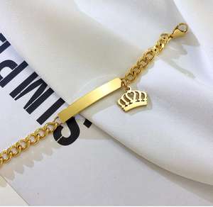 Bracelet <span class=keywords><strong>pour</strong></span> enfants en acier inoxydable personnalisé, cadeau d'anniversaire <span class=keywords><strong>pour</strong></span> bébé, bracelet <span class=keywords><strong>pour</strong></span> nourrissons, gravure possible, barre vide, nom, ID, bracelet <span class=keywords><strong>pour</strong></span> enfants - Product Image 3