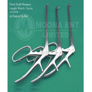 Ferris Smith Cup Rongeur 8 pouces, courbé à 45 degrés, en acier inoxydable, réutilisable, instrument neurochirurgical, équipement microchirurgical - Product Image 4