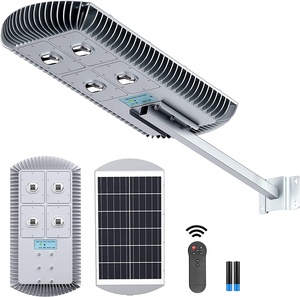 Farola Solar Todo en Uno de 600W con Sensor de Movimiento PIR y Control Remoto, IP65 Impermeable, Luz LED Solar para Estacionamiento - Product Image 1
