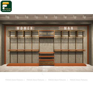 Clothing Display Rack For <b>Chain</b> Store Garment Stand Retail Apparel Fixture System - Product Image 5