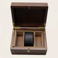 Boîte de montre en bois finition peinture élégante de luxe avec oreiller de montre intérieur prix direct usine caisse en bois de qualité supérieure