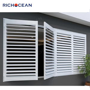 RICHOCEAN di alta qualità residenziale in lega di alluminio persiane fisse finestre regolabile feritoia di sicurezza finestra - Product Image 5