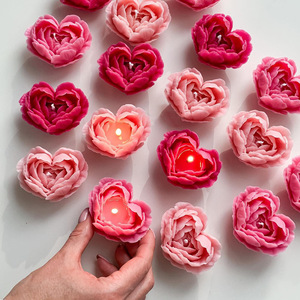 Molde de silicona epoxi con diseño de flor de amor para bricolaje, yeso, resina, regalos románticos, velas con forma de animales, herramientas para velas, velas aromáticas con forma de corazón de flor - Product Image 1