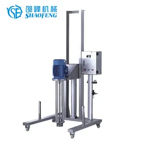 Máquina homogeneizadora, mezcladora de alto cizallamiento de elevación eléctrica o neumática móvil, máquina dispersora homogeneizadora de crema cosmética