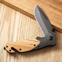 Couteau pliant X50 du fabricant, manche en bois, haute dureté, usage tactique, survie en plein air, couteau de poche portable
