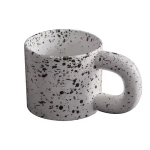 Vendita calda INS style personalizzato Spray Dot tazza di caffè schizzi tazza di inchiostro con tazza di Souvenir tazza di caffè in ceramica