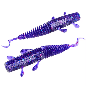 Lot <span class=keywords><strong>de</strong></span> 10 leurres souples en TPE ultra-résistants 10X, micro-vibrations réalistes, <span class=keywords><strong>pour</strong></span> achigan, brochet et dorade, 3 pouces, 3,5 g - Product Image 1