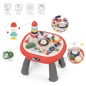 Mesa <span class=keywords><strong>de</strong></span> actividades <span class=keywords><strong>de</strong></span> aprendizaje Musical multifuncional <span class=keywords><strong>para</strong></span> niños pequeños, juguete educativo inteligente <span class=keywords><strong>de</strong></span> plástico con Motor fino - Product Image 4