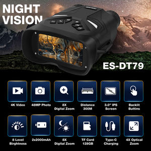 견고한 방수 디지털 야간 투시경 고글 어둠 사냥을위한 야외 모험을위한 4K 녹음 쌍안경 - Product Image 2