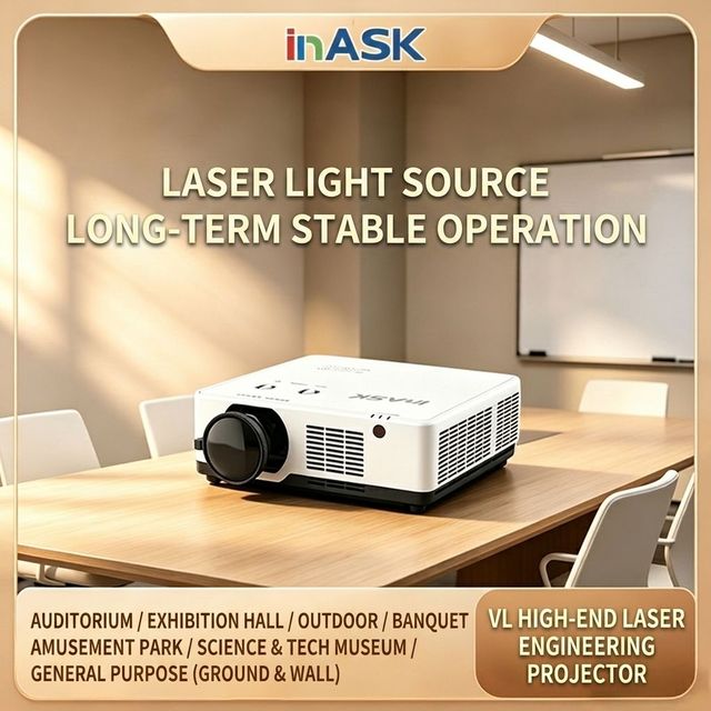 VLU653SH 3LCD Laser 4K High-brightness Projector for Business Compatible with Wireless Projection Screen 4K 6000-6500 Lumens