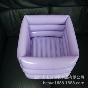 Baignoire gonflable pour bébé en PVC 40x40cm pour bain de pieds pour enfant vert - Product Image 4