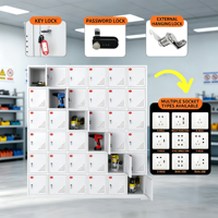 Armoire de charge pour outils électriques, boîte de rangement et de charge centralisée pour téléphones portables, talkies-walkies, tablettes et perceuses de chantier