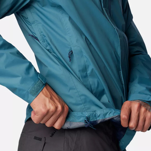 Casual Custom High Quality Plastic Waterproof <b>Raincoat</b> Rain Jacket New Design High Quality Men's Windbreaker Jacket - Product Image 4