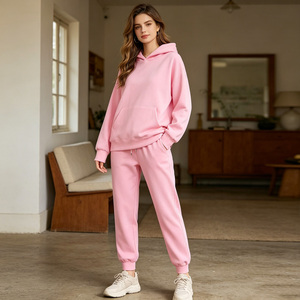 Superior Quality Breathable Womens Crew Neck Hooded Sweatshirt Set for Daily <b>Wear</b> - Product Image 4