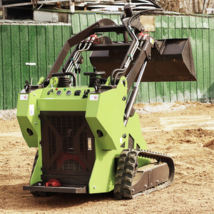 Hydraulic Diesel Mini Crawler Front Loader Skid Steer Loader <b>Track</b> Loader Honda Engine <b>Pump</b> High Efficiency 1 Year 0.2m3 Bucket - Product Image 5