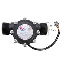 Tabung 1 inci Sensor air industri denyut G1 Flowmeter dengan Hall untuk kolam Sensor aliran cair untuk mengukur aliran air