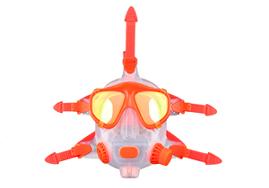 Máscara de Snorkel Facial Completa con Respiración, Ajustable, Vista Panorámica de 180°, Lentes de Vidrio Templado Impermeables, Compatible con Tanques de Buceo SMACO - Product Image 3