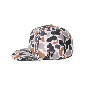 Corde personnalisée populaire à motif de camouflage personnalisé à séchage rapide à 5 panneaux sous le logo de broderie latérale du panneau avant petite étiquette à côté de la boucle - Product Image 4