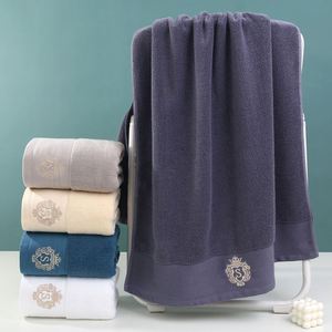 Serviette de bain d'hôtel et de douche en coton 100% de haute qualité avec logo personnalisé en gros - Product Image 6