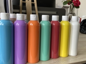 Bottiglia di plastica Non tossica di imballaggio artisti professionisti 250ml vernice acrilica colore per gli studenti di arte - Product Image 5