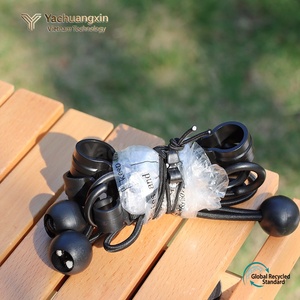 Correa de Nylon Negra Ajustable con Clip de Plástico, Accesorio para Escalada al Aire Libre - Product Image 2