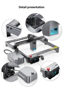 Atomstack x20 s20 pro desktop 130w, diy, impressora quad core, módulo laser, cnc, máquina de corte, máquina de gravura a laser