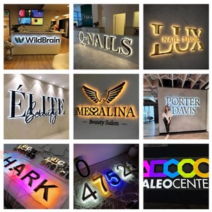 Insegna <span class=keywords><strong>LED</strong></span> Personalizzata 3D per <span class=keywords><strong>Aziende</strong></span> di Bellezza e Spa, Logo Illuminato in Metallo Dorato Retroilluminato a <span class=keywords><strong>LED</strong></span> - Product Image 4