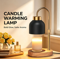 Lampe chauffe-bougie avec minuterie et variateur d'intensité, hauteur et luminosité réglables