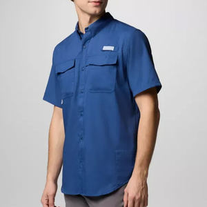 Chemise de pêche à manches courtes Brandsun, col boutonné, en micro-polyester recyclé, protection solaire SPF 50, faible MOQ - Product Image 3