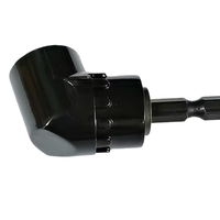 Adaptador de mango hexagonal de 105 grados PMS a varilla de extensión de cabeza cuadrada, destornillador neumático a llave de vaso, junta de conversión de 1/2, 3/8, 1/4