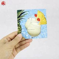 Personnalisé 3mm Blanc En Bois Photo Imprimable Réfrigérateur Décoration Sublimation Réfrigérateur Aimant Blancs Ovale