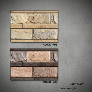 3D Brick Pattern Digital Ceramic Wall <b>Tiles</b> 300x450mm Glazed Exterior Elevation Design for Restaurants - Product Image 3