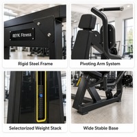 Machine à pectoraux et à épaules réglable en acier avec pile de poids de 70 kg pour l'entraînement des pectoraux