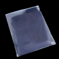 Sac d'emballage en plastique à fermeture éclair givré personnalisé pour vêtements T-Shirts 'Sac à fermeture éclair avec logo imprimé en plastique transparent