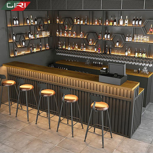 تصميم طاولة بار صناعية حديثة مخصصة وأثاث بار مصمم خصيصًا، خدمة تخصيص متكاملة لمساحات البارات التجارية - Product Image 3