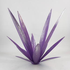 SYLVAN Adornos Creativos <span class=keywords><strong>de</strong></span> Hierro con Forma <span class=keywords><strong>de</strong></span> Flor <span class=keywords><strong>de</strong></span> <span class=keywords><strong>Agave</strong></span>, Artesanía <span class=keywords><strong>de</strong></span> <span class=keywords><strong>Tequila</strong></span>, Decoración LED para Patio Exterior con Simulación <span class=keywords><strong>de</strong></span> Phalaenopsis - Product Image 4