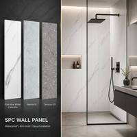 Panneau décoratif en pierre composite SPC de 4 mm d'épaisseur, surface en cristal de pierre, imperméable, pour décoration murale intérieure