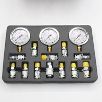 Ensemble de manomètres hydrauliques portables Duker, kit de test hydraulique pour pièces de machines de construction