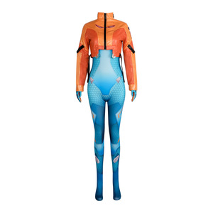 Traje de Cosplay de Overwatch Juno, Chaqueta Naranja, Traje Azul, Disfraz de Anime - Product Image 1