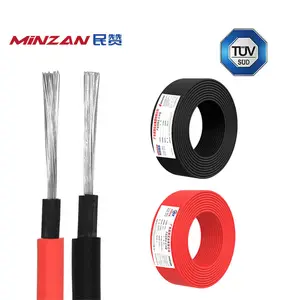 2.5mm 4mm 6mm 10mm 16mm 25mm PV solar Cable 2.5mm water resistant solar cable for photovoltaic system
