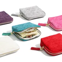 Emballage de bijoux sur mesure, pochette de rangement pour bijoux en velours microfibre de luxe, emballage cadeau avec logo