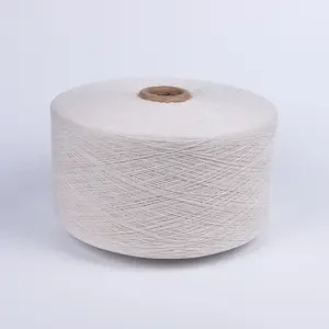 Branqueador branca/ecru fio misturado de algodão reciclado/regenerado OE