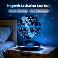 HCNT Globo Magnético de Levitación de 6 Pulgadas, Bola de Estrella Flotante Magnética, Decoración Luminosa para el Hogar, Ideal para Regalos