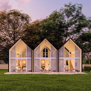 40 ft bão bằng chứng đúc sẵn gấp mở rộng an ninh container sống nhà 5 phòng ngủ với phòng tắm và nhà bếp - Product Image 2