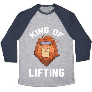 King of Lifting Unisex Tri-Blend <b>Baseball</b> <b>Tee</b> - Product Image 4