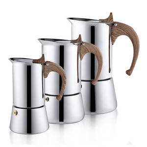 <span class=keywords><strong>Cafetière</strong></span> <span class=keywords><strong>italienne</strong></span> de haute qualité 6 <span class=keywords><strong>tasses</strong></span> classique Moka Pot en acier inoxydable Moka Pot cuisinière expresso Maker cuisinière - Product Image 2